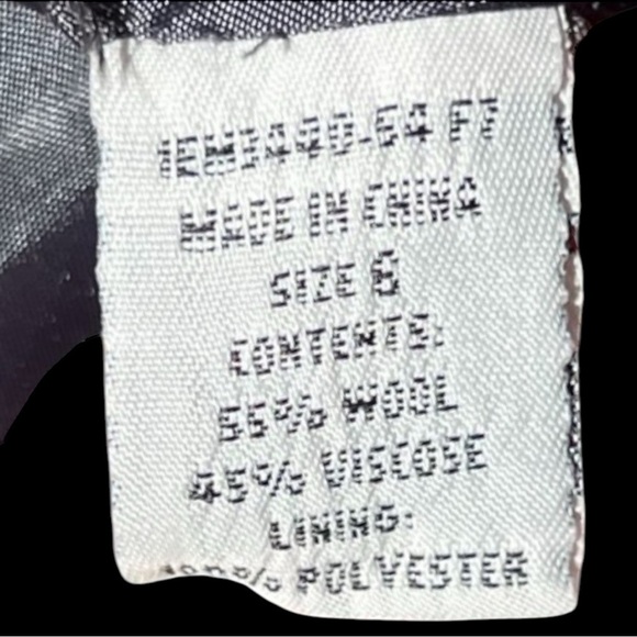 🌻Harve Benard Classic Grey Wool Blend Double Breasted Cropped Pea Blazer Coat 6 - Picture 12 of 12